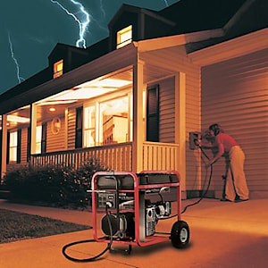 Энергоснабжение домовладения с помощью резервного генератора